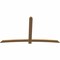 Ekena Millwork Bellingham Timber Gable Bracket, Western Red Cedar, 108"W x 63"H x 1 1/2"D x 5 1/2"F, 14/12 Pitch GBW108X63X0206BEL00SWR - alternate 3